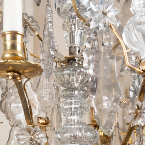 A gilt bronze and crystal Chandelier Louis XV period  - Lighting Style Louis XV