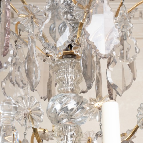 A gilt bronze and crystal Chandelier Louis XV period  - Louis XV