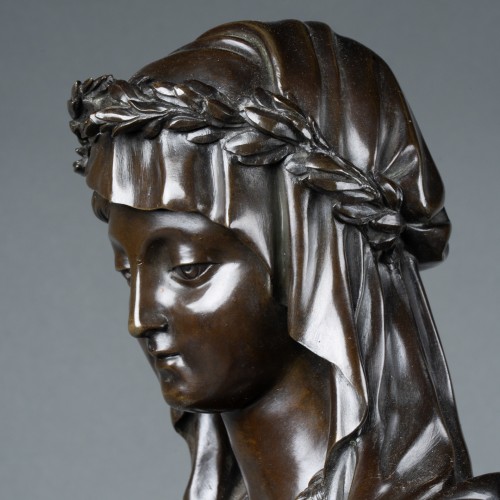 Paire de bronzes Iphigénie et Chrysés D'après L. Simon Boizot vers 1830 - Restauration - Charles X