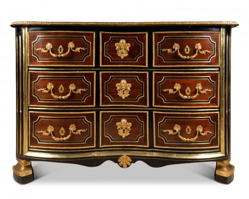 Commode marquetée Epoque Louis XIV - Mobilier Style Louis XIV