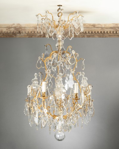 An ormolu cage Chandelier Louis XV Period