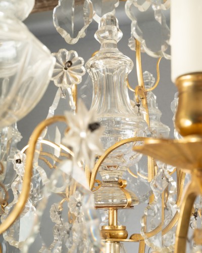 An ormolu cage Chandelier Louis XV Period - Louis XV