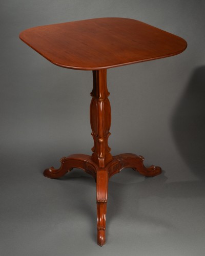 Furniture  - Mahogany veneer Pedestal stamped Canabas