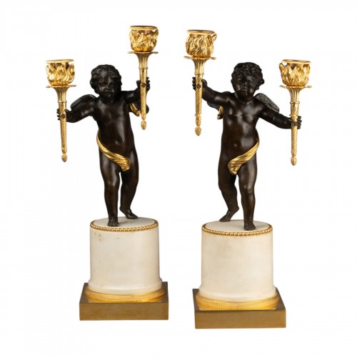 A pair of Louis XVI Candelabra 