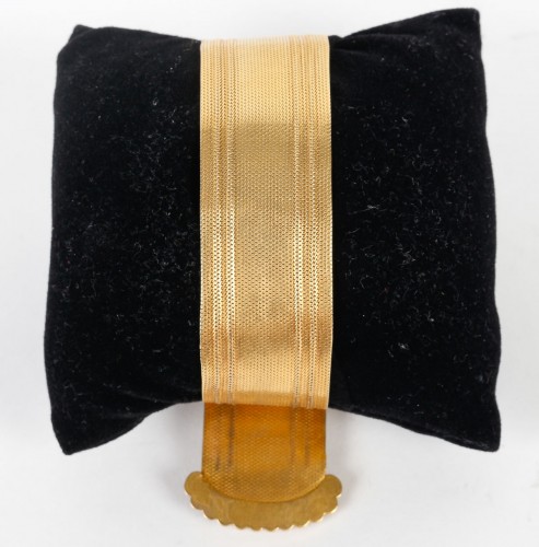 XIXe siècle - Bracelet ceinture en or