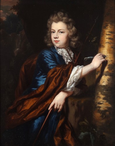 Paintings & Drawings  - A portrait of a young boy and Johanna van den Brande - Nicolaes Maes 