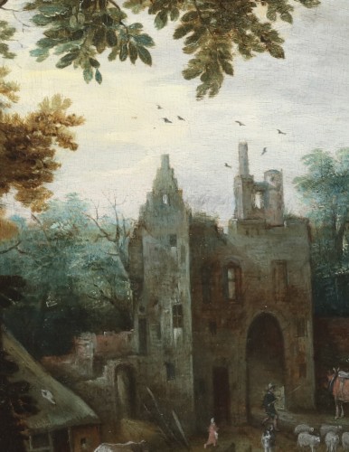 Le retour du marché - Sebastiaen Vrancx (1573 - 1647) - 