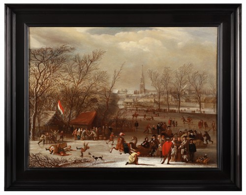 An animated winter - Jan Peeters (1624 - 1677) - Paintings & Drawings Style 