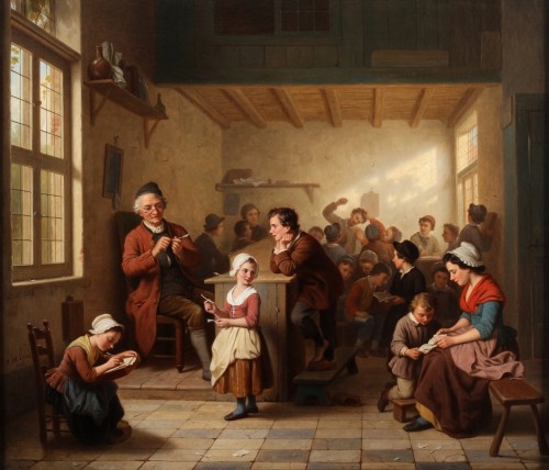 La salle de classe - Basile de Loose (1809-1885)