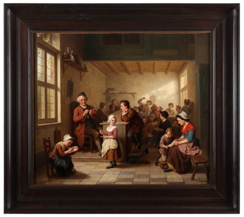 La salle de classe - Basile de Loose (1809-1885) - Tableaux et dessins Style 