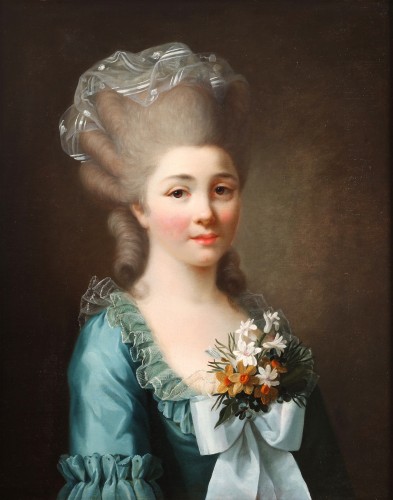 Portrait of a Noble Woman - Attributed to Marie-Victoire Lemoine