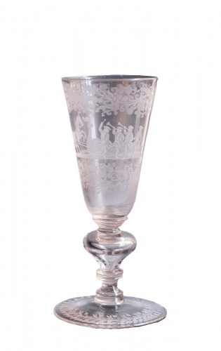 High-cup glass, Bohemia or Nuremberg, early 18th century