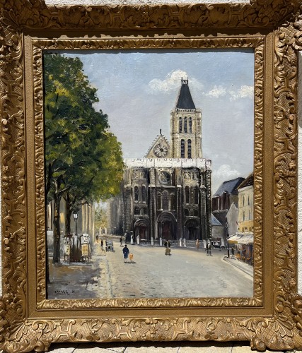 Raymond BESSE ( 1899 - 1969) - Church Saint Denis in Paris - Paintings & Drawings Style 
