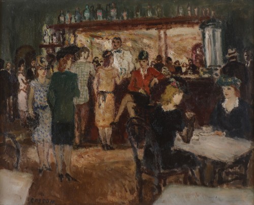 Marcel Jean louis COSSON (1878 - 1956) - Opéra bar in Paris