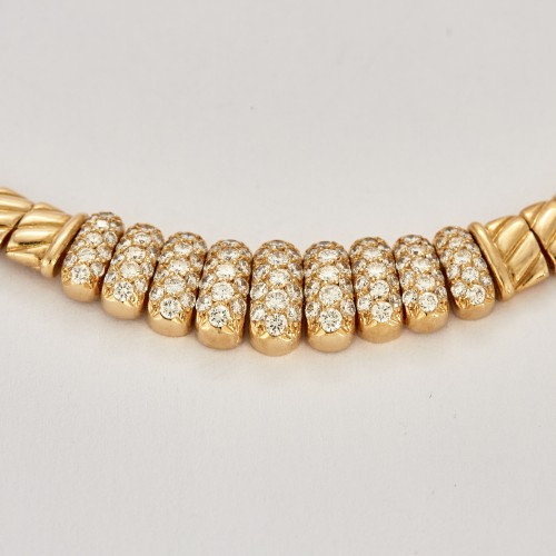 Set gold and diamonds Necklace and bracelet by Van Clef and Arpels  - 