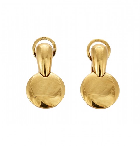 Gold clips earrings by Pomellato 