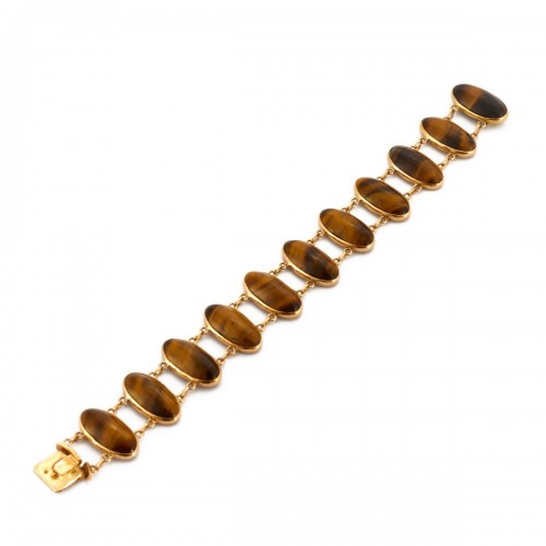 Gold and tiger eye bracelet 