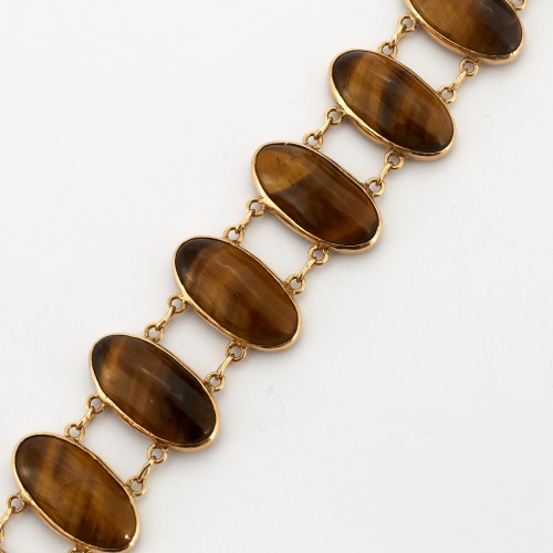 Gold and tiger eye bracelet  - 