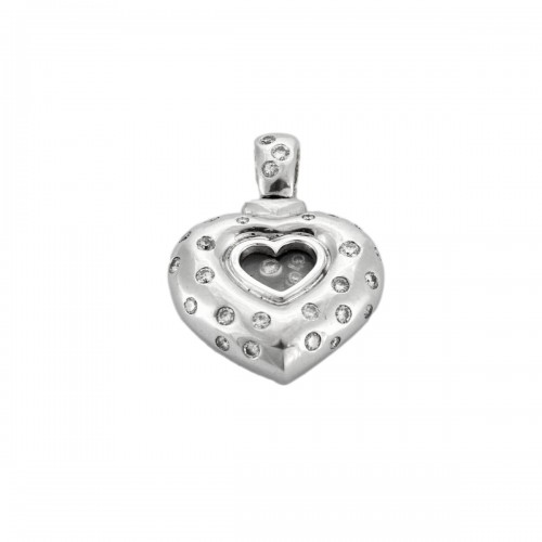 Pendentif coeur or et diamants