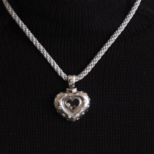 Pendentif coeur or et diamants - Bijouterie, Joaillerie Style 