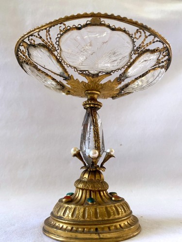 XVIIIe siècle - Coupe en cristal de roche montée