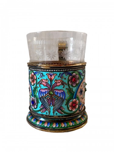Fabergé cup in vermeil and enamel
