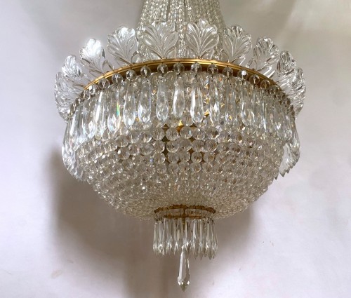 XXe siècle - Lustre montgolfière Baccarat