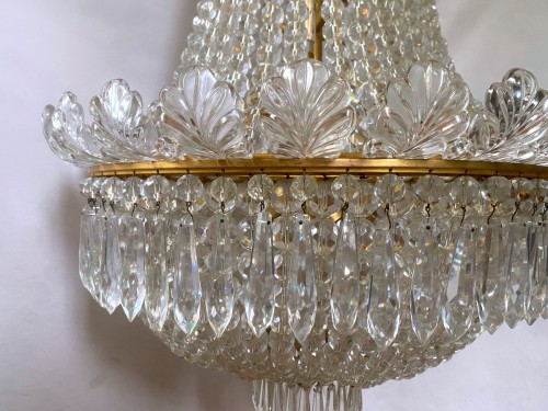 Art Déco - Lustre montgolfière Baccarat