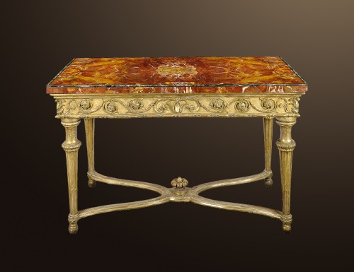 Table console, Italie du Nord vers 1770/80 - Mobilier Style 