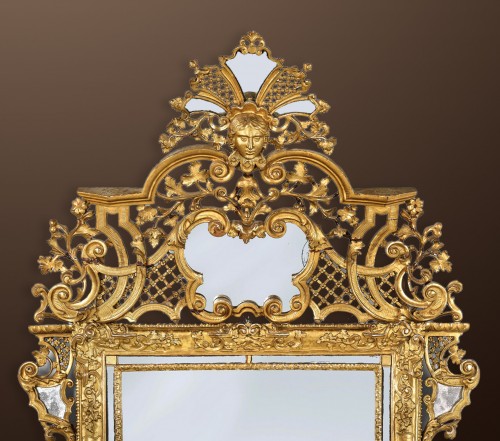 Courtly ceremonial mirror, South German, mid 18th century - Mirrors, Trumeau Style 