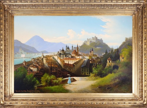 Friedrich Wilhelm Jankowsky (1825 - 1870) - Panorama de Salzbourg