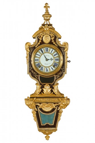 French Régence console clock, Talon, ca. 1725