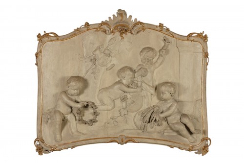 Dessus-de-porte hollandais sculpté d’époque Louis XV, ca. 1740