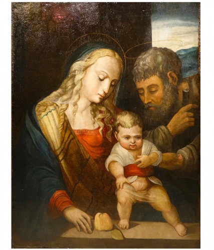 "Holy Family", oil on panel, Italy, c. 1500-1520
