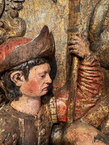 Antiquités - Adoration des bergers - Grand haut-relief, Italie du nord ou Tyrol vers 1500
