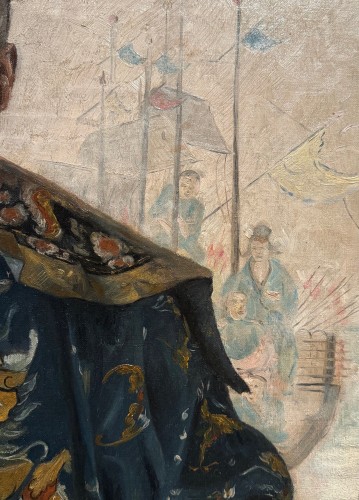 Paire de tableaux chinoisants, Rose FAVRE vers vers 1910-1920 - La Crédence