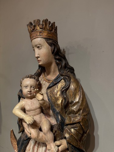 Sculpture  - Madonna and Child , Tyrol, late 15th-early 16th century.