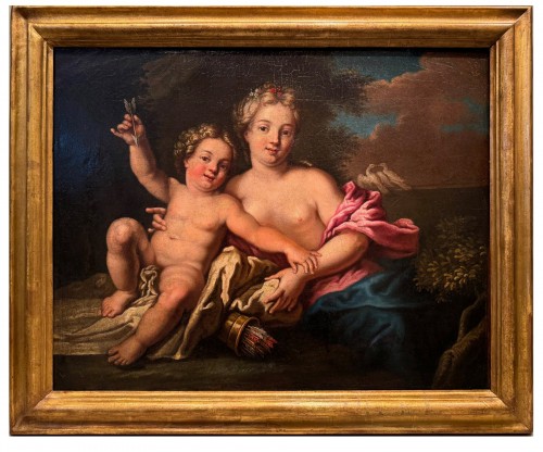 " Vénus and Cupidon", French school, circa 1750