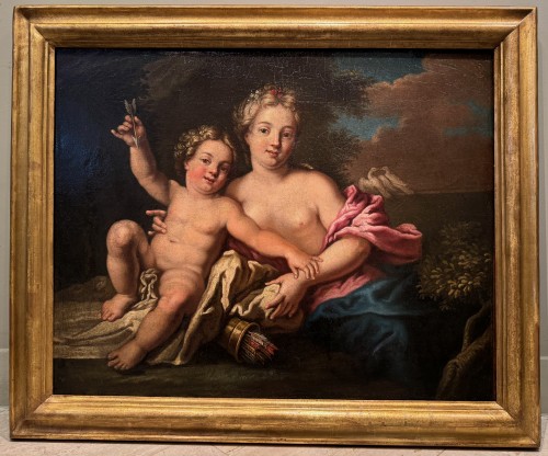 &quot; Vénus and Cupidon&quot;, French school, circa 1750 - Louis XV