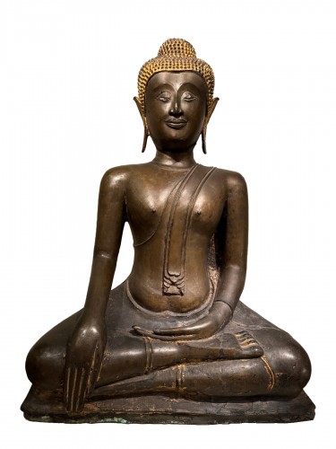 Large bronze Buddha , Ayuthaya , 17th c.