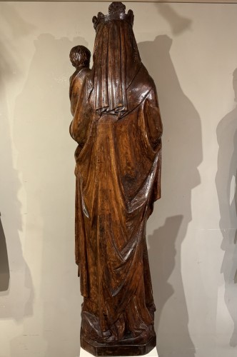 Antiquités - Large Virgin and Child ( 1.25m), Champagne, circa 1500