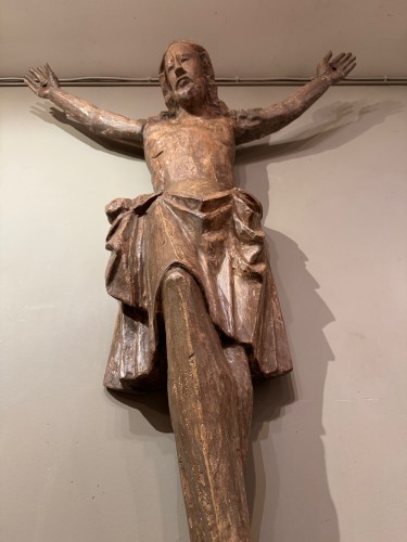 Very large Christ in poplar wood, Southern Germany 2nd half 14th century - 