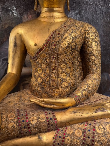 Très grand Bouddha Rattanakosin en bronze, vers 1900 - La Crédence