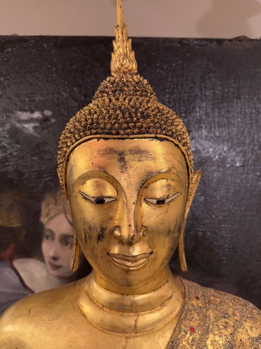 Très grand Bouddha Rattanakosin en bronze, vers 1900 - Art nouveau