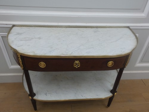 Mobilier Console - Grande console  desserte estampillé Dusautoy