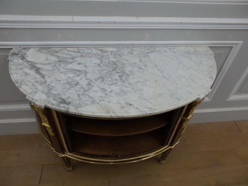 Commode d'époque Louis XVI estampillée Leleu - Mobilier Style Louis XVI