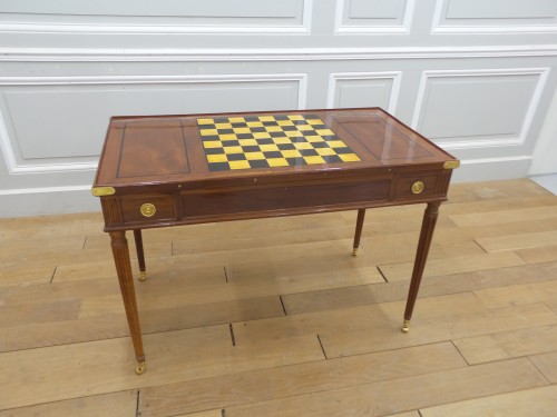 XVIIIe siècle - Table à jeux Louis XVI