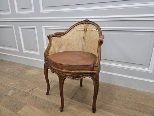 Louis XV - Fauteuil de bureau d'époque Louis XV