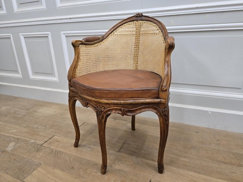 Antiquités - Fauteuil de bureau d'époque Louis XV