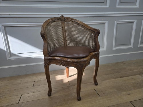 Fauteuil de bureau d'époque Louis XV - Sièges Style Louis XV